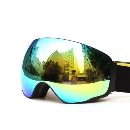 Blue Spherical Ski Goggles For Snow