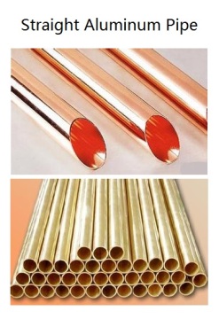 Straight copper pipes/tube for sanitation gas and water