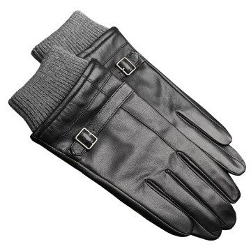 classical fashion windproof sheepskin leather men glove