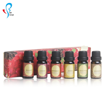 Bath Concept OEM Factory 6 Formulas Therapeutic Grade Organic Essential Oil Set