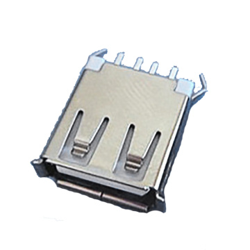 USB A TYPE Receptacle Straight Dip,Half shield L=13.7mm