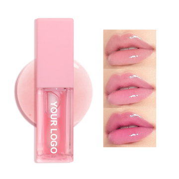 Vegan High Pigment Fruit Hydrating Plumper Lip Oil Tinted Custom Logo Cosmetics