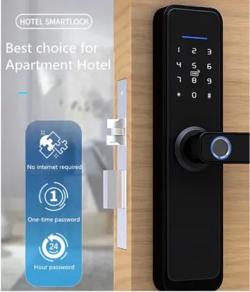 Smart WiFi Door Lock with Fingerprint & Password Access
