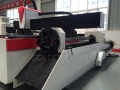 Dual CNC Fiber lembaran logam dan mesin pemotong pipa Laser