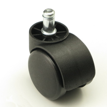 Black Plastic Replacement Swivel Casters 50mm Office Revolving Chair Sofa Wheels Rolling Roller Caster Furniture Hardware