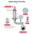 Supapă de reglare a presiunii din oțel inoxidabil de înaltă calitate