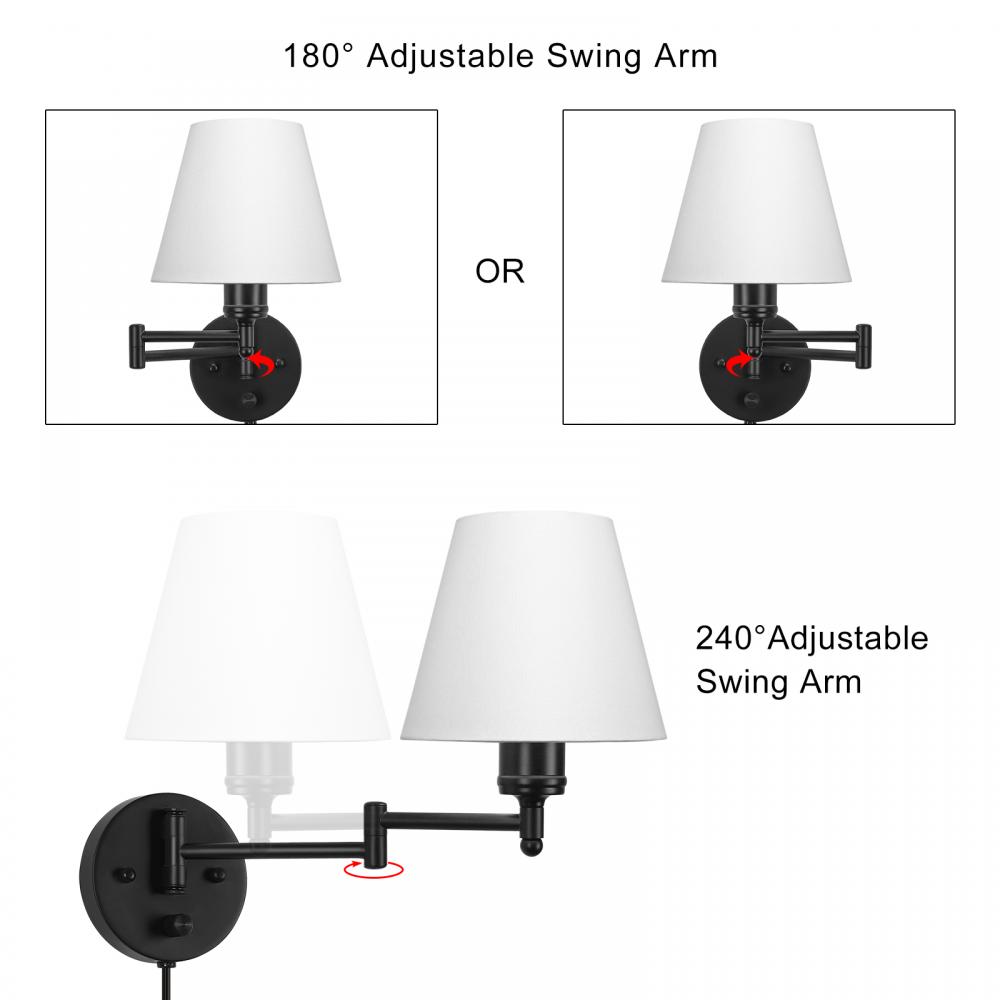 Dimmable Plug In Wall Light