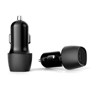PD CAR QC 3.0 Type-C Universal Mini USB C Dual 2-Port Fast Charge Car Charger for Cell Phones