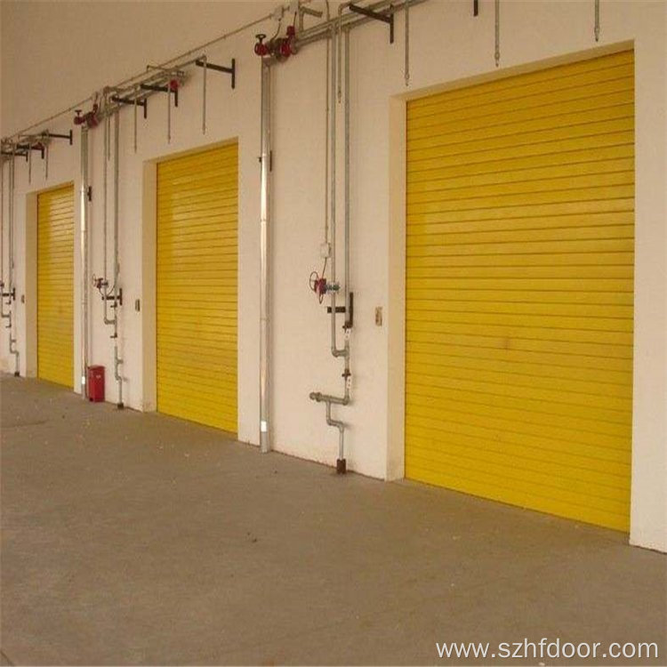 Fire resistant rolling shutter door of underground garage