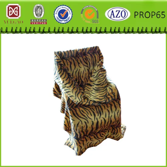 Polyester Printed Animal Designs Polar Fleece Blanket