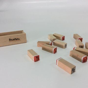 timbro in legno per bambini personalizzato
