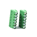 Bloque de terminal de tornillo verde