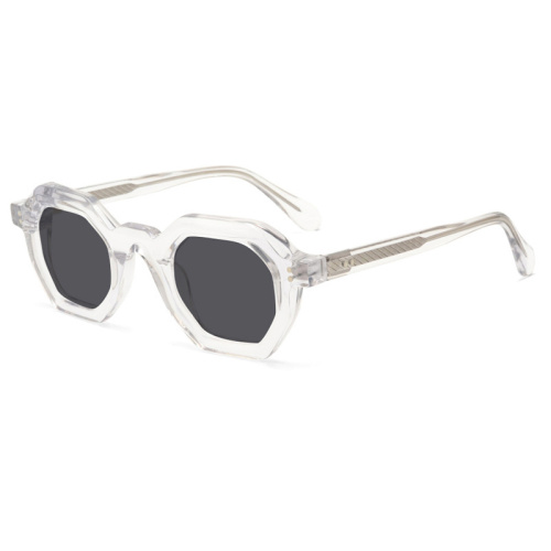 Geometric Hexagon Acetate Sunglasses