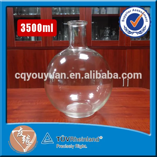 customized 350ml lagrge size handmade glass bottle for sale