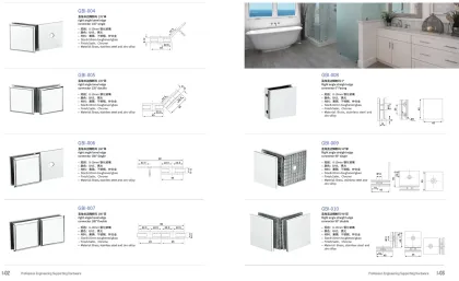 glass shower partition brace