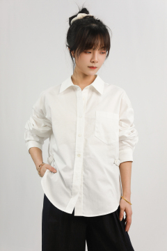 Commuting Temperament, Back Waist Pocket Shirt