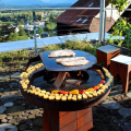 Corten Steel Outdoor Garden Grill Grill