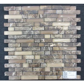Good quality glass mosaic tiles(M855024)