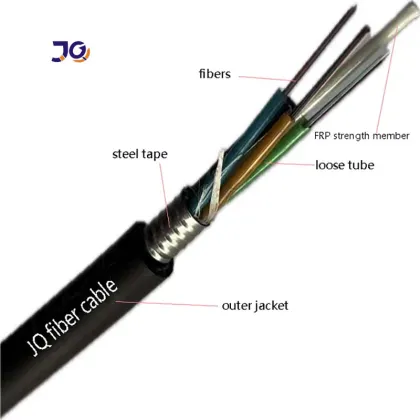 outdoor overhead GYFTS fiber optic cable for networks