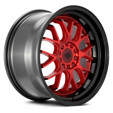 Staggered rims 17 इन्च कालो मिश्र धातु पाङ्ग्राहरू