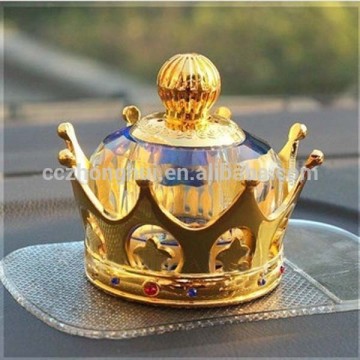 2016 Fashionable & noble design crystal perfume bottle in crown design