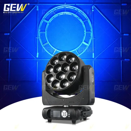 GEVV 12*40w RGBW 4in1 Zoom LED Par Can Light for DJ Disco Party