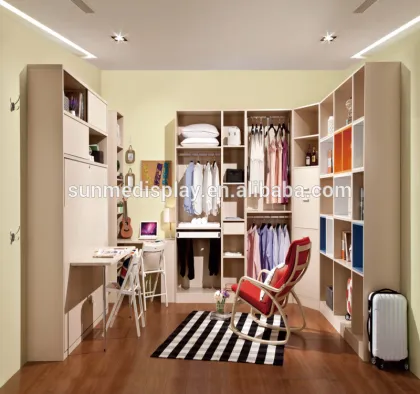 Bookshelf And Folding Desk For Wall Bed Murphy Bed