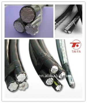 Aerial bundled cable Triplex Quadruplex Duplex ABC Cable