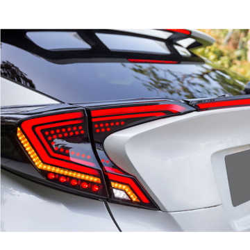 DK Motion Auto Parts Modified LED Rear Tail Lamps for Toyota CHR 2016-2023 - Red