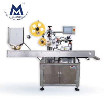 Horizontal Labeling Machine for Small Adhesive Jars and Aerosols