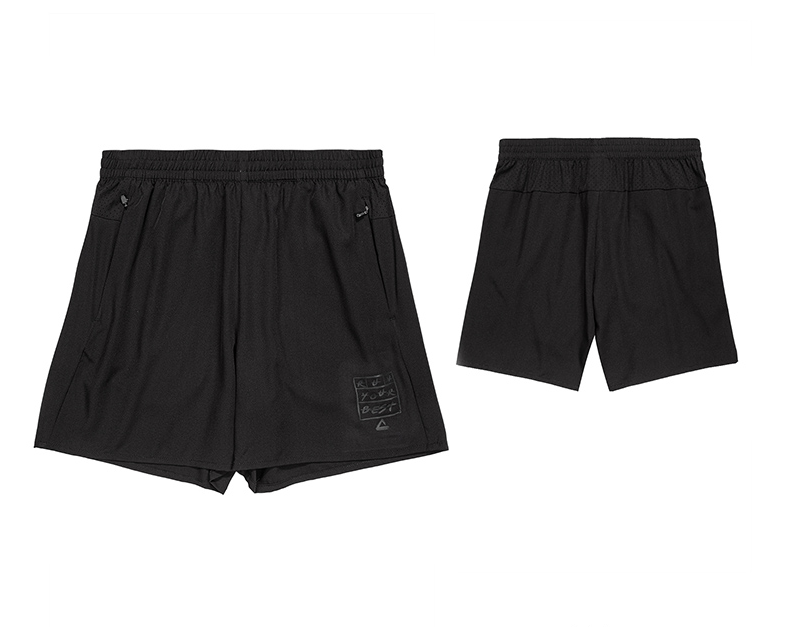 Men's Woven Fabric Sports Shorts With Zipper