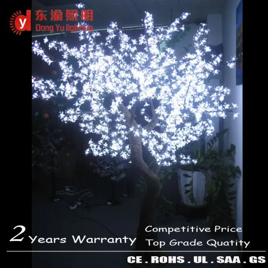 2m simulation outdoor led lighted trees/CHERRY trees for street decorations