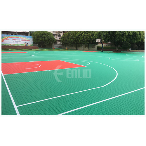 Outdoor PP interlocking basketball court tiles