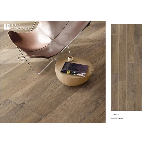 Ebro Ceramic Beige Non-Slip Rectified Edge Wood Porcelain Floor Tile 200x1200 212CK01