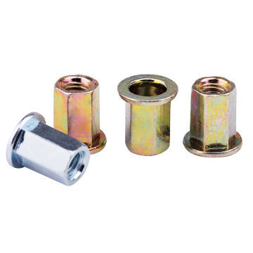 Flat Head Full Hexagonal Body Rivet Nuts, Nutserts, Rivnut