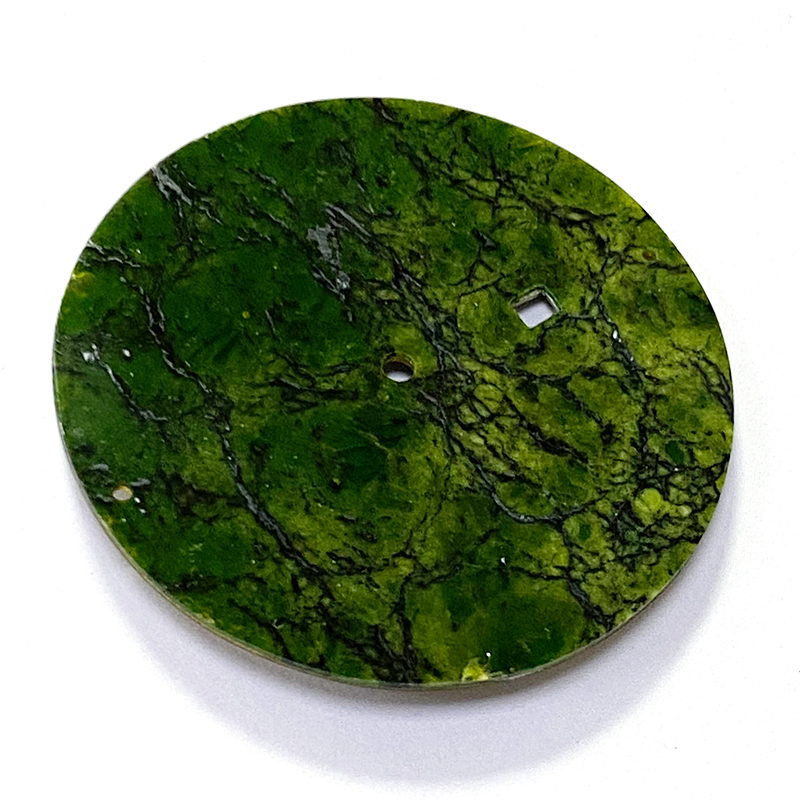 Nature Green Stone Dial para reloj de muñeca de cuarzo