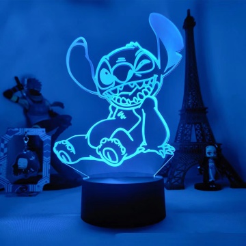 Stitch-inspired Goodnight Alien Dog Pet Light: 3D LED Lamp