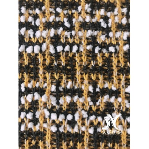 Plaid Jacquard Sweater Fabric