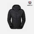 Toplanabilir Chevron Baffle Kapşonlu Hafif Kadın Kirpi