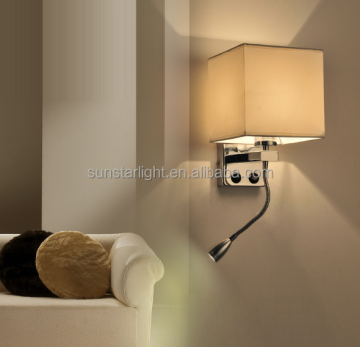 Lampe murale à lambris de l'ombre du corps chromé moderne pour les projets et les chambres