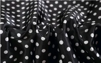 Dull satin printed satin fabric floral/dot printed satin fabric