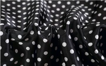 Dull satin printed satin fabric floral/dot printed satin fabric