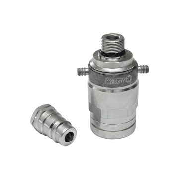 Steel Hydraulic Quick Couplers for Industrial and Farm Equipment - Pressure Type Connectors for New and Used Construction Machinery