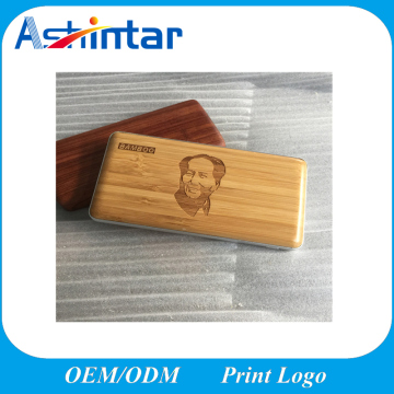 12000mAh Power Supply Mobile Phone Battery Charger Bamboo Power Bank