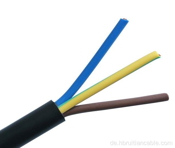 Runde elektrische PVC -Stromkabel Flex Draht