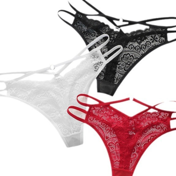 Cross-Border Lace Sexy Style Thong Underwear: Fun, Cotton, Low-Rise T-Pants for Women