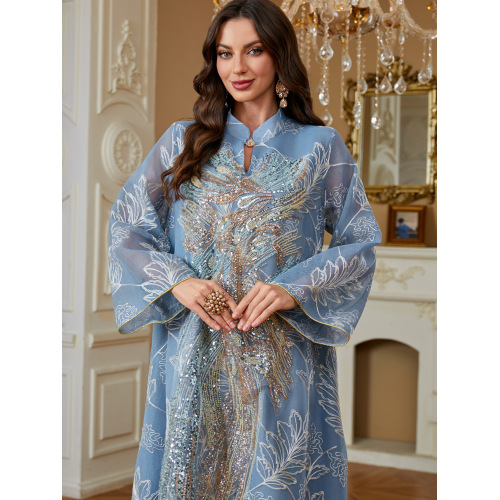 لباس شب لوکس منجوق Jalabiya Abaya