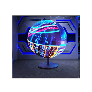 Paparan LED 360 darjah: modul bola 3D penuh warna P6 untuk papan tanda dalaman/luaran