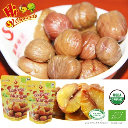 Organic Roasted Chestnuts Snacks --Nuts and dried organic fruits snacks