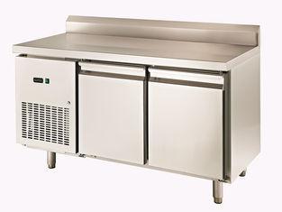 Two Door Stainless Steel Freezer With Backrest , 225L Comme